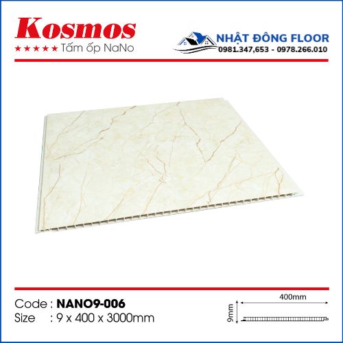 Tấm Nhựa Ốp Tường-Ốp Trần Nano Kosmos 9mm Nano9-006