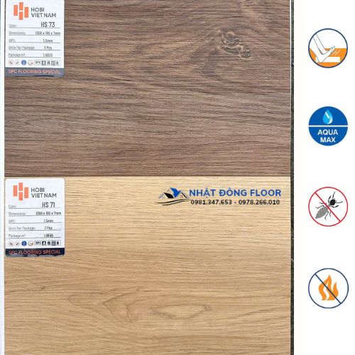 Sàn Nhựa Hèm Khóa Hobiwood HS71- HS73