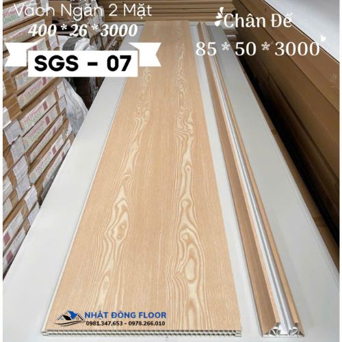 Vách Ngăn Phòng Nhựa Nano 2 Mặt Giá Rẻ SGS-07