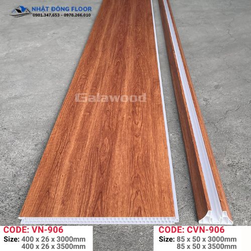 Vách Ngăn Phòng Nhựa Giả Gỗ 2 Mặt Galawood VN-906