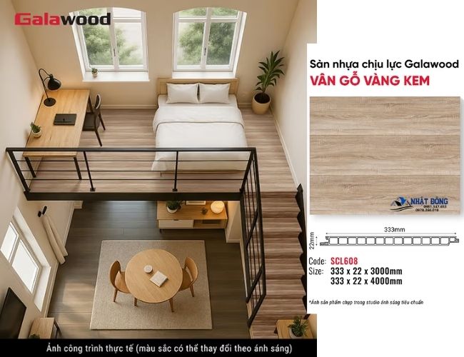 Công Trình Sàn Chịu Lực Galawood SCL-608 Sang Trọng
