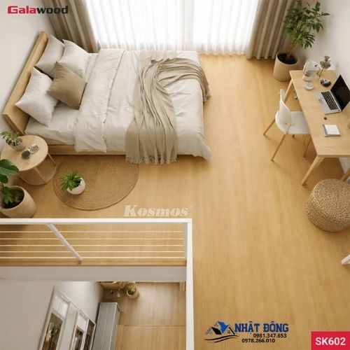 Công Trình Sàn Chịu Lực Galawood SK-602 Màu Vàng Tươi Sáng