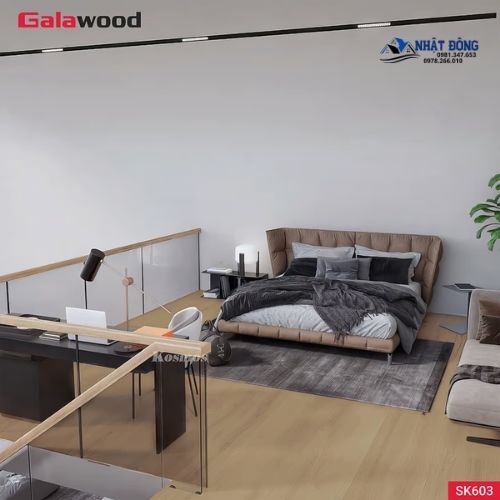 Công Trình Sàn Chịu Lực Galawood SK-603 Màu Vàng Sồi Nhạt