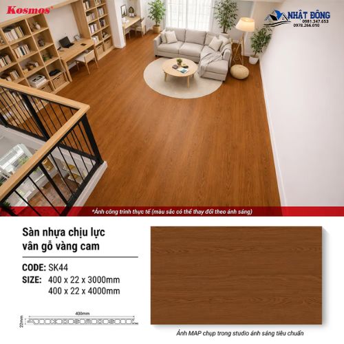 Công Trình Sàn Chịu Lực Galawood SK44 Vàng Cam