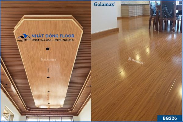 Sàn Gỗ Công Nghiệp Galamax BG226 Thích Hợp Lắp Đặt Nhiều Vị Trí Trong Nhà