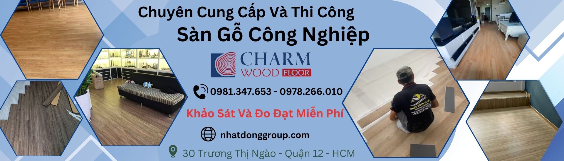 Sàn Gỗ Công Nghiệp Charm Wood Tại Hồ Chí Minh,Long An , Bình Dương, Đồng Nai