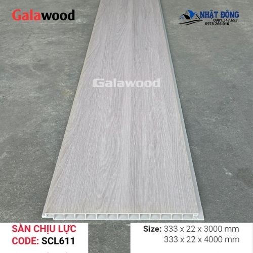 Sàn Chịu Lực Galawood SCL-611 Xám Khói Làm Gác Lửng Đẹp