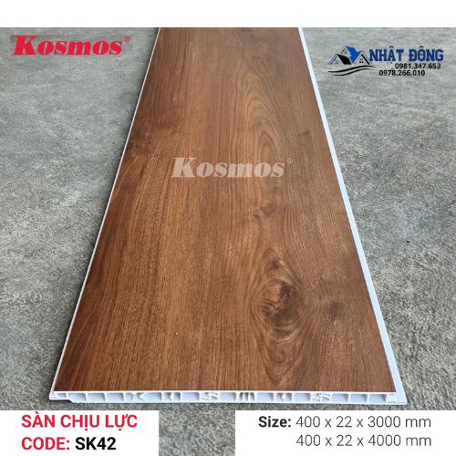 Sàn Chịu Lực Galawood SK42 Nâu Vàng Làm Gác Lửng Đẹp