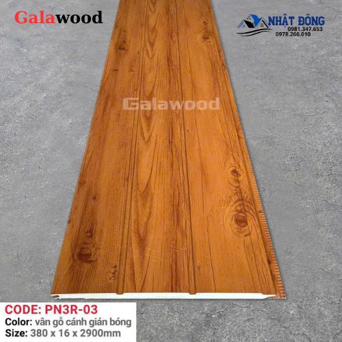 Tấm Ốp Panel Cách Nhiệt Galawood 3 Rảnh Nâu Cánh Gián PN3R-03