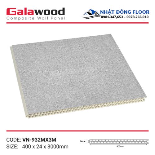Vách Ngăn Phòng Nhựa Giả Gỗ Galawood Có Cấu Tạo Cứng Cáp