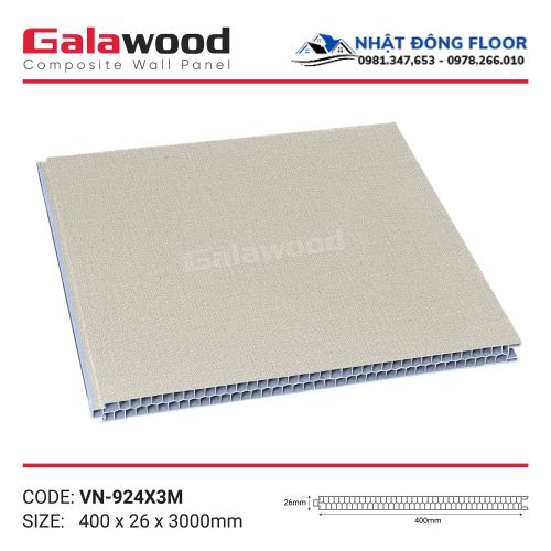 Vách Ngăn Phòng Nhựa Giả Gỗ Galawood Có Cấu Tạo Cứng Cáp
