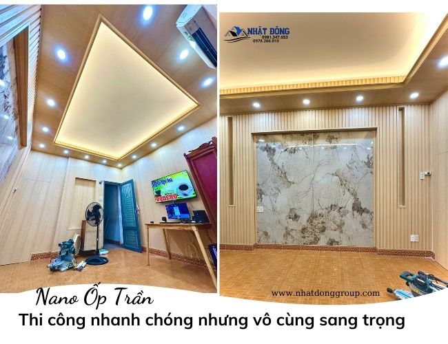 Nano Ốp Trần Giúp Không Gian Thêm Sang Trọng Và Tinh Tế