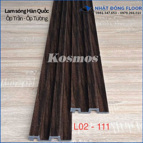 Lam 2 Sóng Hàn Quốc L02-111 Với Tông Màu Nâu Đen Bí Ẩn