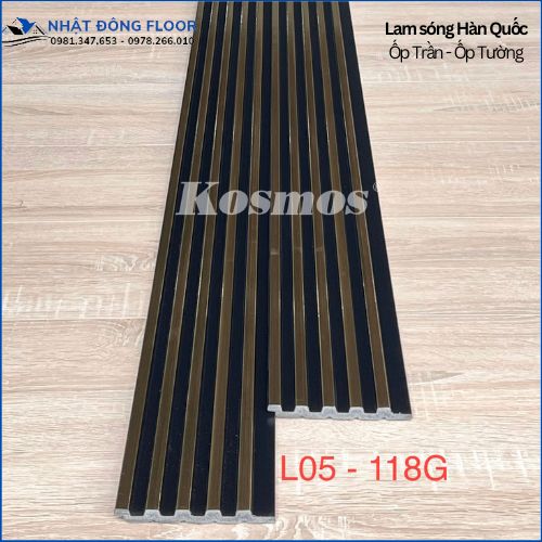 Lam 5 Sóng Hàn Quốc L05-118G Với Tông Màu Nâu Xám Độc Đáo