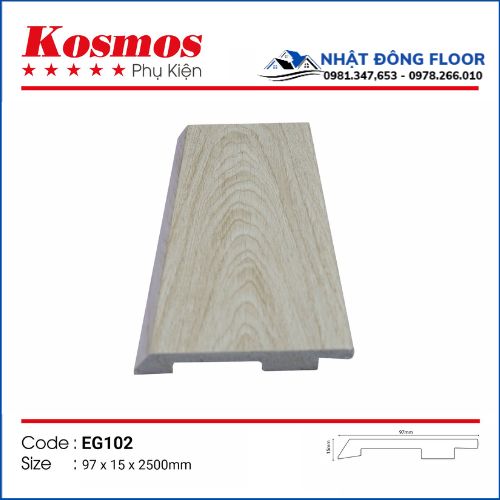 Len Tường Nhựa Giã Gỗ Kosmos EG102 Cao 97mm