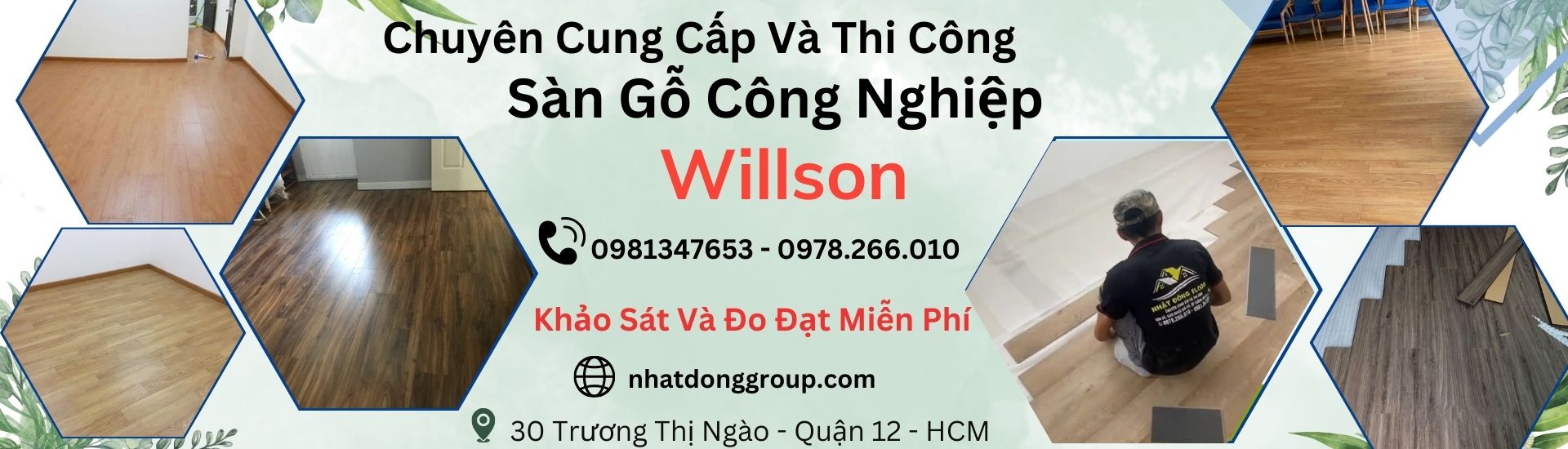 Sàn gỗ công nghiệp Willson Tại Hồ Chí Minh,Long An , Bình Dương, Đồng Nai