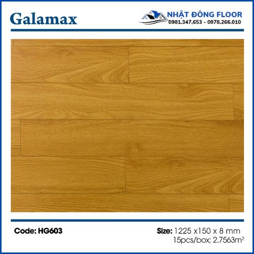 Sàn Gỗ Công Nghiệp Galamax Gold 8mm HG603