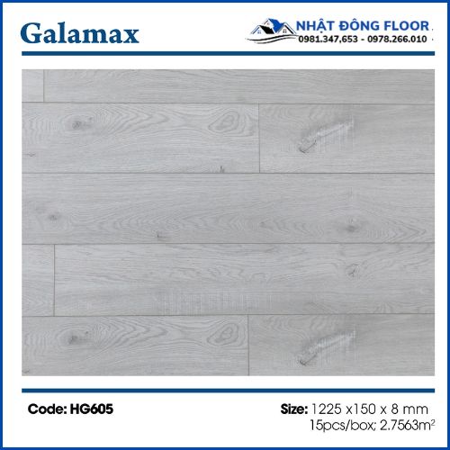 Sàn Gỗ Công Nghiệp Galamax Gold 8mm HG605