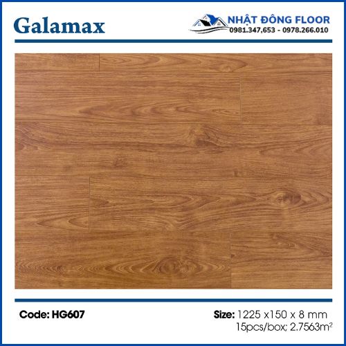 Sàn Gỗ Công Nghiệp Galamax Gold 8mm HG607
