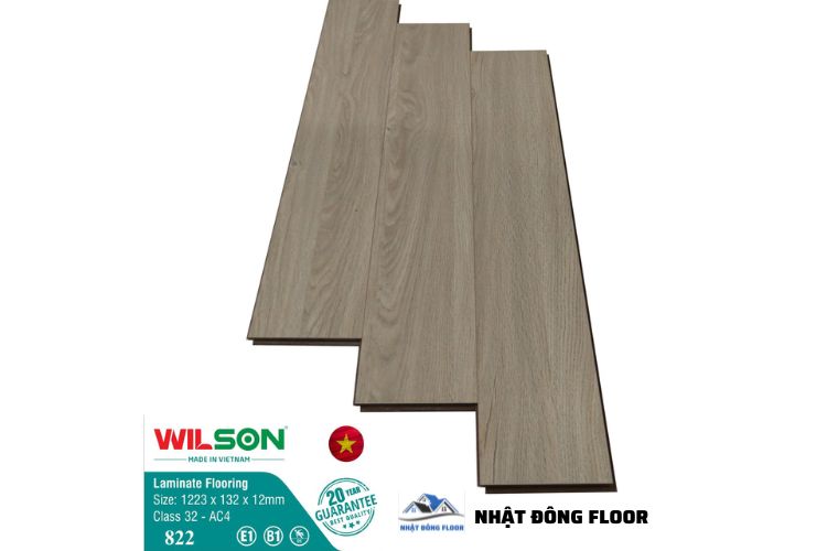 Sàn Gỗ Công Nghiệp Wilson 822 Phù Hợp Với Khí Hậu Việt Nam