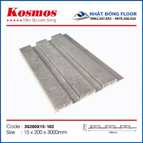 Tấm Ốp Lam 3 Sóng Kosmos 3S200X15-102 Có Giá Thành Tương Thích