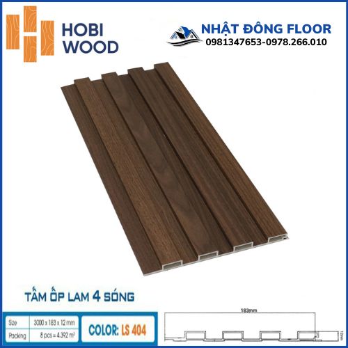 Tấm Ốp Lam 4 Sóng Thấp Hobiwood LS404