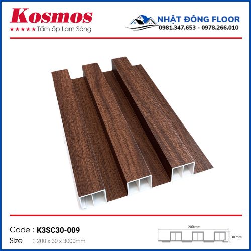 Tấm Ốp Tường Lam 3 Sóng Cao Kosmos K3SC30-009