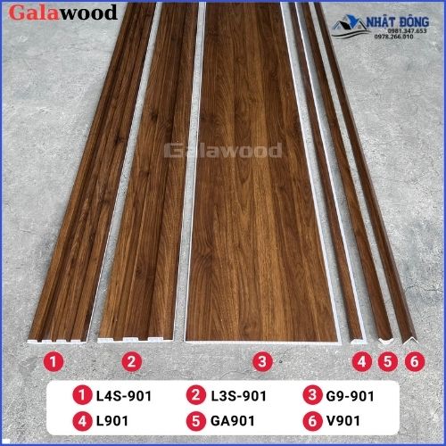 Tấm Ốp Nano Galawood Vân Gỗ Nâu Walnut Sang Trọng G9-901