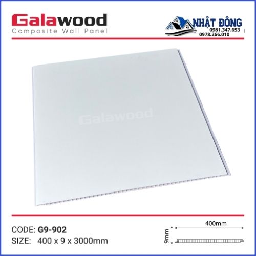 Tấm Ốp Nano Galawood Trắng Vân Đá G9-903