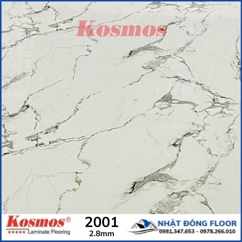 Tấm Ốp Tường PVC  Kosmos 2001 Có Họa Tiết Giả Vân Đá Sọc