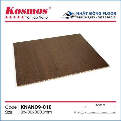 Tấm Nhựa Ốp Tường-Ốp Trần Nano Kosmos 8mm KNano9-010