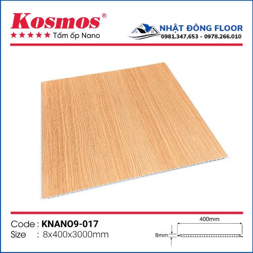 Tấm Nhựa Ốp Tường-Ốp Trần Nano Kosmos 8mm KNano9-017