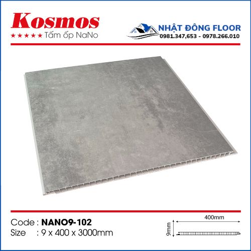 Tấm Nhựa Ốp Tường-Ốp Trần Nano Kosmos 9mm Nano9-102
