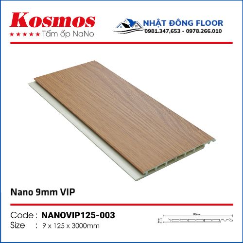 Tấm Nhựa Ốp Tường-Ốp Trần Nano Kosmos 9mm Nanovip125-003