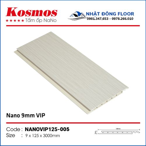 Tấm Nhựa Ốp Tường-Ốp Trần Nano Kosmos 9mm Nanovip125-005