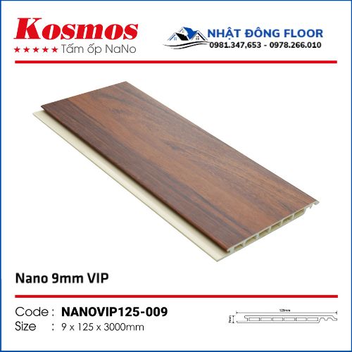 Tấm Nhựa Ốp Tường-Ốp Trần Nano Kosmos 9mm Nanovip125-009