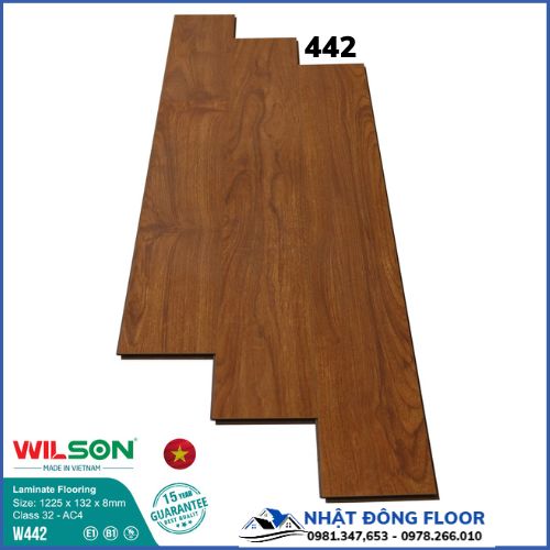 Sàn Gỗ Công Nghiệp WILSON W442 Dày 8mm