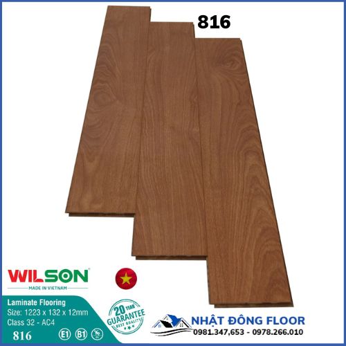 Sàn Gỗ Công Nghiệp WILSON 816 Dày 12mm