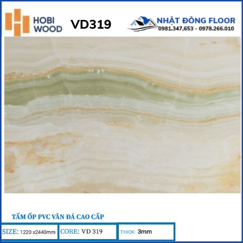 Tấm Ốp PVC Giả Đá Hobiwood VD319 Dày 3mm