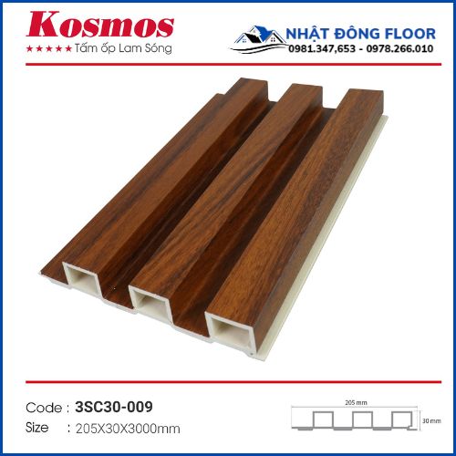 Tấm Ốp Tường Lam 3 Sóng Cao Kosmos 3SC30-009