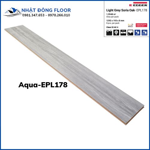 Sàn Gỗ Công Nghiệp Egger 8mm Aqua EPL178