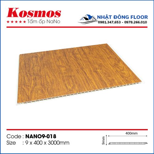 Tấm Nhựa Ốp Tường-Ốp Trần Nano Kosmos 9mm Nano9-018