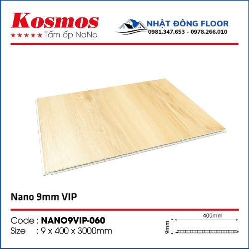 Tấm Nhựa Ốp Tường-Ốp Trần Nano Kosmos 9mm Nano9Vip-060