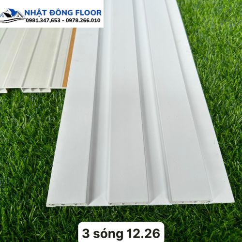 Các Loại Tấm Nhựa Ốp Tường Lam 3 Sóng 2900 x 195 x 12 mm