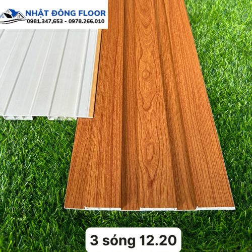 Các Loại Tấm Nhựa Ốp Tường Lam 3 Sóng 2900 x 195 x 12 mm