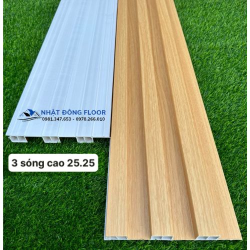 Các Loại Tấm Nhựa Ốp Tường Lam 3 Sóng Cao 2900 x 200 x 25 mm