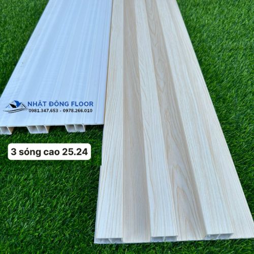 Các Loại Tấm Nhựa Ốp Tường Lam 3 Sóng Cao 2900 x 200 x 25 mm