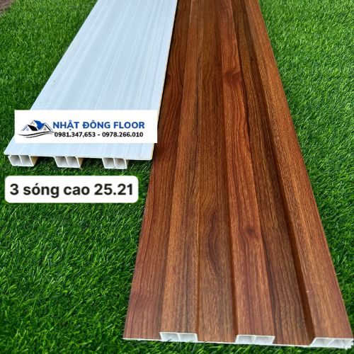 Các Loại Tấm Nhựa Ốp Tường Lam 3 Sóng Cao 2900 x 200 x 25 mm