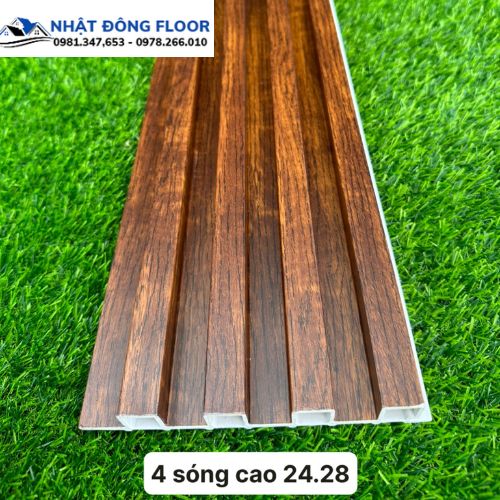 Các Loại Tấm Nhựa Ốp Tường Lam 4 Sóng Cao 2900 x 160 x 24 mm