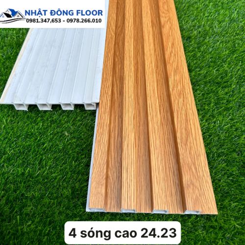 Các Loại Tấm Nhựa Ốp Tường Lam 4 Sóng Cao 2900 x 160 x 24 mm